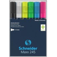 Schneider Maxx 245 Kreidemarker farbsortiert 2,0 - 3,0 mm, 6 St. von Schneider