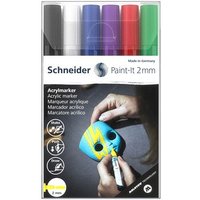 Schneider Paint-It 310 V1 Acrylstifte farbsortiert 2,0 mm, 6 St. von Schneider