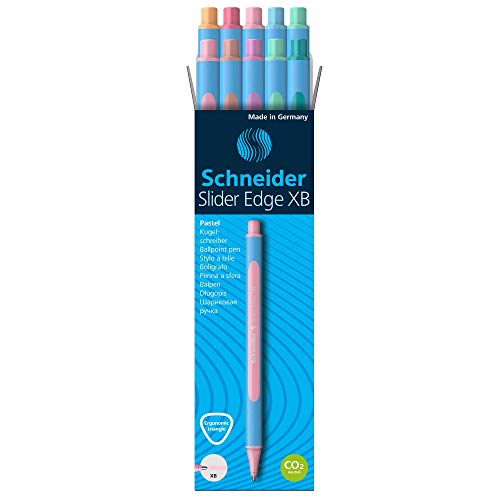 Kugelschreiber Schneider Slider Edge XB Pastell 152220, 10er Schachtel, sortiert von Schneider