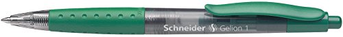 SCHNEIDER 101004 Gelschreiber Gelion 1, auswechselbare Mine mit Edelstahlspitze, 0,4 mm, grün SCHNEIDER 101004 Gelschreiber Gelion 1, auswechselbare Mine mit Edelstahlspitze, 0,4 mm, grün von Schneider