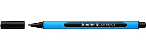 Schneider 3 Stück Kugelschreiber Slider Edge pte breiter XB Körper dreieckig Gummi schwarz von Schneider