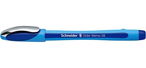 SCHNEIDER NOVUS Kugelschreiber Slider Memo XB blau schreibend von Schneider