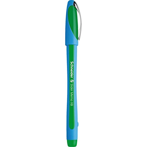 SCHNEIDER NOVUS Kugelschreiber Slider Memo XB grün schreibend SCHNEIDER NOVUS Kugelschreiber Slider Memo XB grün schreibend von Schneider