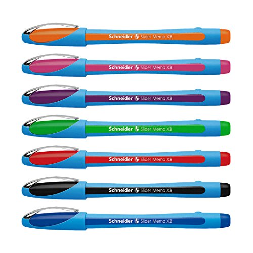 SCHNEIDER NOVUS Kugelschreiber Slider Memo XB violett schreib. von Schneider Druckluft