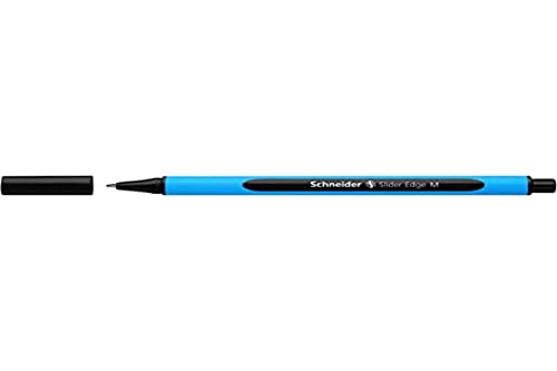 Schneider 152101 Schreibgeräte Kugelschreiber Slider Edge, Kappenmodell, M, schwarz, Schaftfarbe: cyan-schwarz Schneider 152101 Schreibgeräte Kugelschreiber Slider Edge, Kappenmodell, M, schwarz, Schaftfarbe: cyan-schwarz von SCHNEIDER