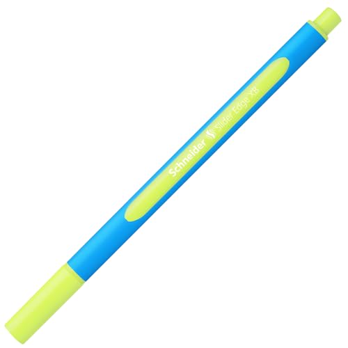 SCHNEIDER Schreibgeräte Kugelschreiber Slider Edge, Kappenmodell, XB, gelb, Schaftfarbe: Cyan-Gelb SCHNEIDER Schreibgeräte Kugelschreiber Slider Edge, Kappenmodell, XB, gelb, Schaftfarbe: Cyan-Gelb von Schneider