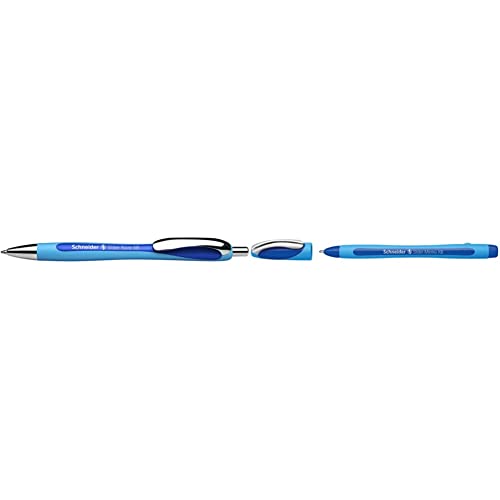 Schneider 132503 Slider Rave XB Kugelschreiber, 1 Stück,1er Pack & Slider Memo XB Kugelschreiber (mit Kappe, Strichstärke: XB) blau, 1 Stück von Schneider