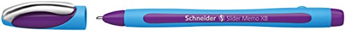 Schneider 150208 Slider Memo XB Kugelschreiber (mit Kappe, Strichstärke: XB) violett von Schneider Schreibgeräte