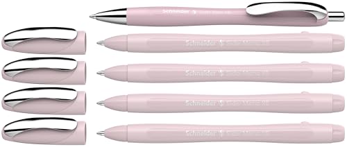 Schneider 150235 Slider Memo XB und Slider Rave XB Kugelschreiber (Gehäusefarbe: pearl, Schreibfarbe: blau) 4+1 Stück von Schneider