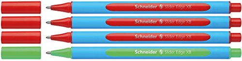 Schneider 152295 Kugelschreiber Slider Edge XB Lehrer-Korrekturset Etui, 4 Stück Schneider 152295 Kugelschreiber Slider Edge XB Lehrer-Korrekturset Etui, 4 Stück von SCHCL