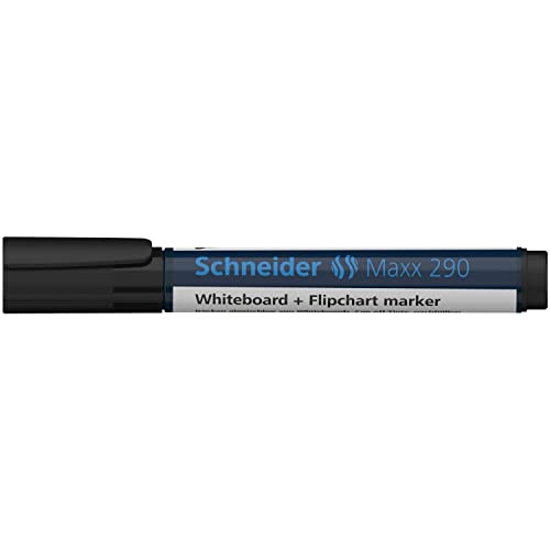 Schneider 290 Marker für Weißwandtafel und Flipchart 1 Stück schwarz von Schneider