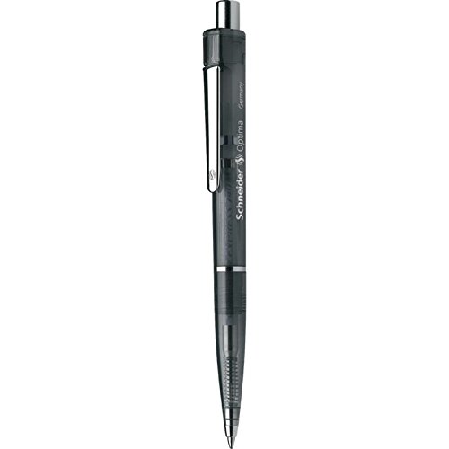 Schneider 3 Stück Kugelschreiber Optima schwarz pte Durchschnitt schwarz von Schneider