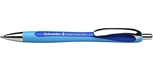 Schneider 3 Stück Kugelschreiber Slider Rave blau pte Extra Large Blau von Schneider