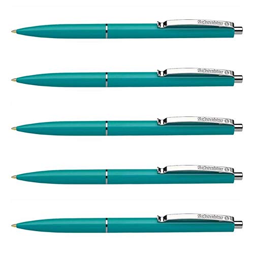 Schneider 5 Stück Kugelschreiber K15, blau, mittlere Strichstärke. von Schneider