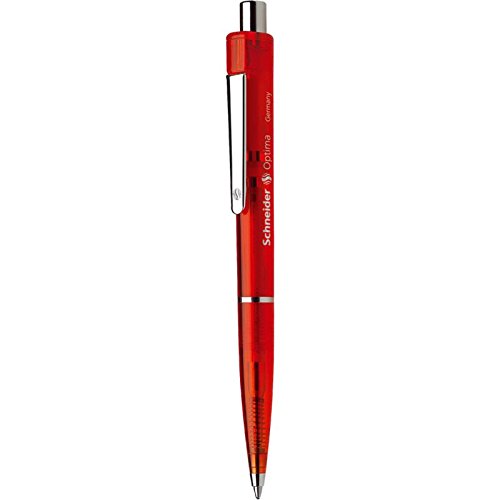 Schneider 5 Stück Kugelschreiber Optima rot pte Durchschnitt rot von Schneider