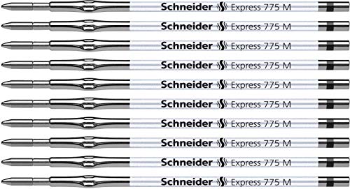 Schneider 7761 Express 775 M Kugelschreiber Mine (dokumentenecht) 10er Packung schwarz von Schneider