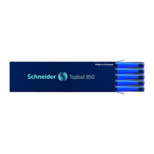 Schneider 8503 Topball 850 Kugelschreiber (Euroform, Liniendicke 0,5 mm) Packung mit 10 blau von Schneider