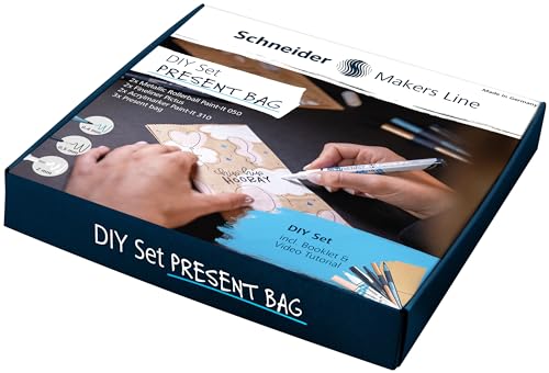 Schneider DIY Set Geschenktüten (inkl. Stiften, Bastelmaterial, Booklet und Videoanleitung) von Schneider