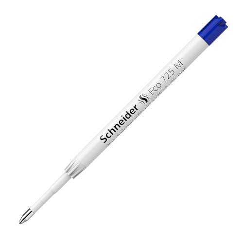 Schneider Eco 725 Kugelschreibermine, dokumentenecht, mittelgroß, Blau von Schneider