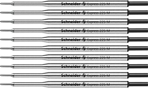 Schneider Express 225 M Kugelschreiber-Großraummine (ISO 12757-2 G1, dokumentenecht) 10er Packung schwarz von Schneider