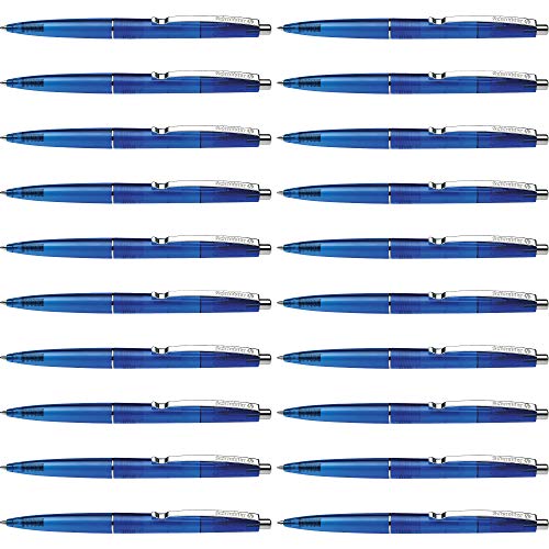 Schneider 132003 K20 Icy Colours Kugelschreiber (Blau, Mittel, dokumentenecht) 20er Pack, blau von Schneider