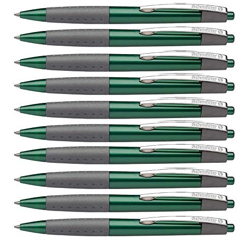 Schneider Kugelschreiber LOOX, Strichstärke M, 10 Stifte, grün von Schneider