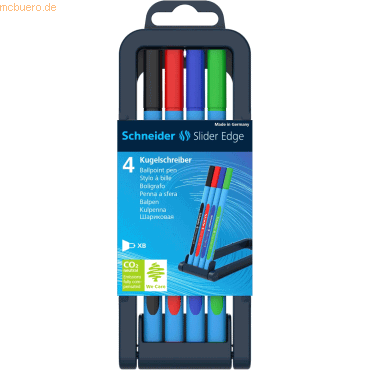 Schneider Kugelschreiber Slider Edge Kappenmodell XB sortiert VE=4 Stü Schneider Kugelschreiber Slider Edge Kappenmodell XB sortiert VE=4 Stü von Schneider