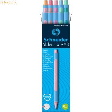 Schneider Kugelschreiber Slider Edge Pastell Kappenmodell XB sortiert Schneider Kugelschreiber Slider Edge Pastell Kappenmodell XB sortiert von Schneider