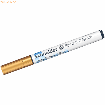 Schneider Metallicmarker Paint-It 010 0,8mm gold metallic von Schneider