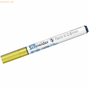 Schneider Metallicmarker Paint-It 010 0,8mm yellow metallic von Schneider
