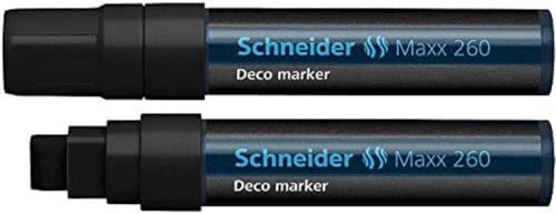 Schneider Novus 126001 Deco-Marker 260, 4+12 mm, schwarz von Schneider