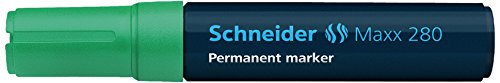 Schneider Novus 280 Permanentmarker, grün, Strichsträrke 4+12 mm von Schneider