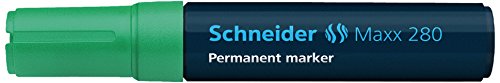 Schneider Novus 280 Permanentmarker, grün, Strichsträrke 4+12 mm Schneider Novus 280 Permanentmarker, grün, Strichsträrke 4+12 mm von Schneider