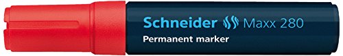 Schneider Novus Permanentmarker 280, rot, Strickstärke 4+12 mm Schneider Novus Permanentmarker 280, rot, Strickstärke 4+12 mm von Schneider