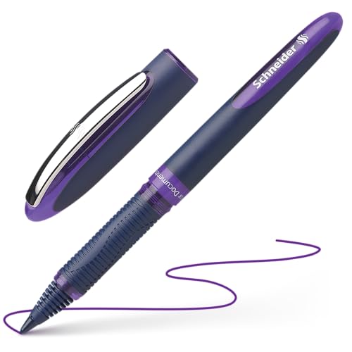 Schneider One Business Tintenroller (Dokumentenecht, 0.6 mm Ultra-Smooth-Spitze) violett von Schneider