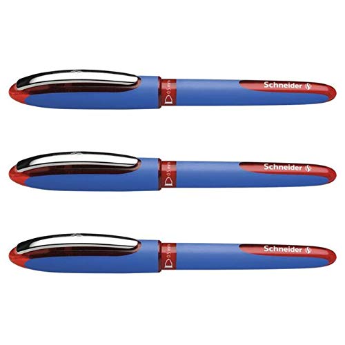 Schneider One Hybrid C Tintenroller, konische Spitze, 05, Rot, 3 Stück Schneider One Hybrid C Tintenroller, konische Spitze, 05, Rot, 3 Stück von Schneider