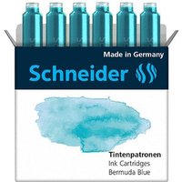 Schneider Pastell Tintenpatronen für Füller Bermuda Blue 6 St. von Schneider