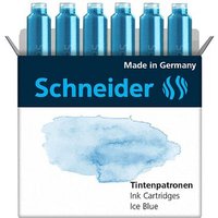 Schneider Pastell Tintenpatronen für Füller Ice Blue 6 St. von Schneider