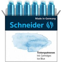 Schneider Pastell Tintenpatronen für Füller Ice Blue 6 St. Schneider Pastell Tintenpatronen für Füller Ice Blue 6 St. von Schneider
