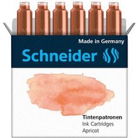 Schneider Pastell Tintenpatronen für Füller apricot 6 St. Schneider Pastell Tintenpatronen für Füller apricot 6 St. von Schneider