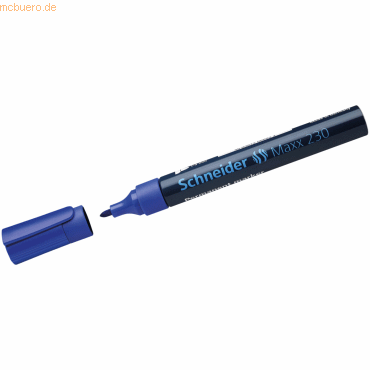 Schneider Permanentmarker 230 mit Rundspitze 1-3mm blau von Schneider