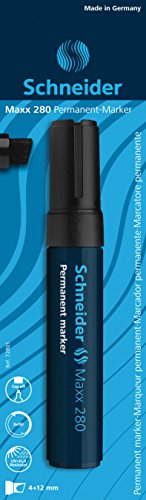 Schneider Permanentmarker 280, schwarz, Strickstärke 4+12 mm Schneider Permanentmarker 280, schwarz, Strickstärke 4+12 mm von Schneider