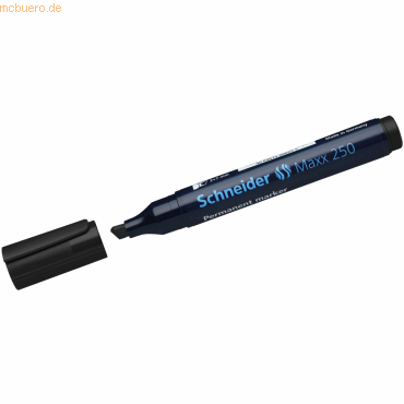 Schneider Permanentmarker Maxx 250 Keilspitze 2-7mm schwarz von Schneider