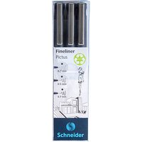 Schneider Pictus Fineliner-Set schwarz, 3 St. Schneider Pictus Fineliner-Set schwarz, 3 St. von Schneider