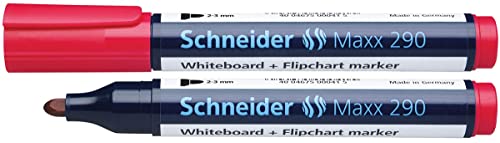 Schneider Schreibgeräte Board-Marker Maxx 290, nachfüllbar, 2-3 mm, rot, Schneider Schreibgeräte Board-Marker Maxx 290, nachfüllbar, 2-3 mm, rot, von Schneider