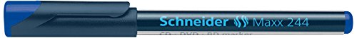 SCHNEIDER Schreibgeräte CD-, DVD-, BD-Marker Maxx 244, 0, 7 mm, Blau von Schneider