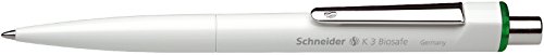 Schneider Schreibgeräte Druckkugelschreiber K 3 Biosafe, Druckmechanik, M, grün, Farbe des Schaftes: wei Schneider Schreibgeräte Druckkugelschreiber K 3 Biosafe, Druckmechanik, M, grün, Farbe des Schaftes: wei von Schneider