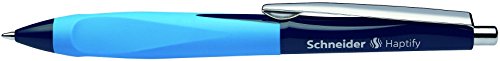 Schneider Schreibgeräte Kugelschreiber Haptify, Druckmechanik, M, blau, Schaftfarbe: dunkelblau-hellblau von Schneider