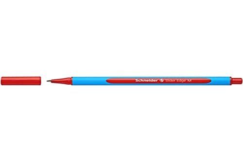Schneider 152102 Schreibgeräte Kugelschreiber Schieberkante,Kappenmodell,M,rot,Schaftfarbe: Cyan-Rot Packung mit 10 Stück Schneider 152102 Schreibgeräte Kugelschreiber Schieberkante,Kappenmodell,M,rot,Schaftfarbe: Cyan-Rot Packung mit 10 Stück von Schneider