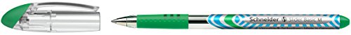 Schneider Schreibgeräte Kugelschreiber Slider Basic, Kappenmodell, M, grün, Schaftfarbe: transparent von Schneider